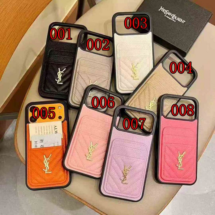 Ysl イヴサンローランレディース向けiphone 17pro max/ air /16/15/14/13Proケースiphone Air/17/16e/15/14ブランドケースメンズレディースハイエンドiphone16/15 17Pro Max/14plusカバー