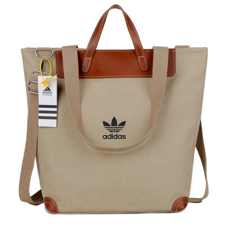 ブランドアディダス トートバッグ キャンバス 多機能 Adidasショルダーバッグ 2WAY 通勤 通学 ユニセックス 全5色（黒/グレー/カーキ/グリーン/ブラウン）