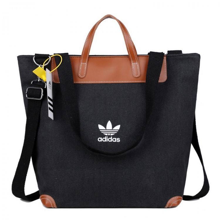 ブランドアディダス トートバッグ キャンバス 多機能 Adidasショルダーバッグ 2WAY 通勤 通学 ユニセックス 全5色（黒/グレー/カーキ/グリーン/ブラウン）