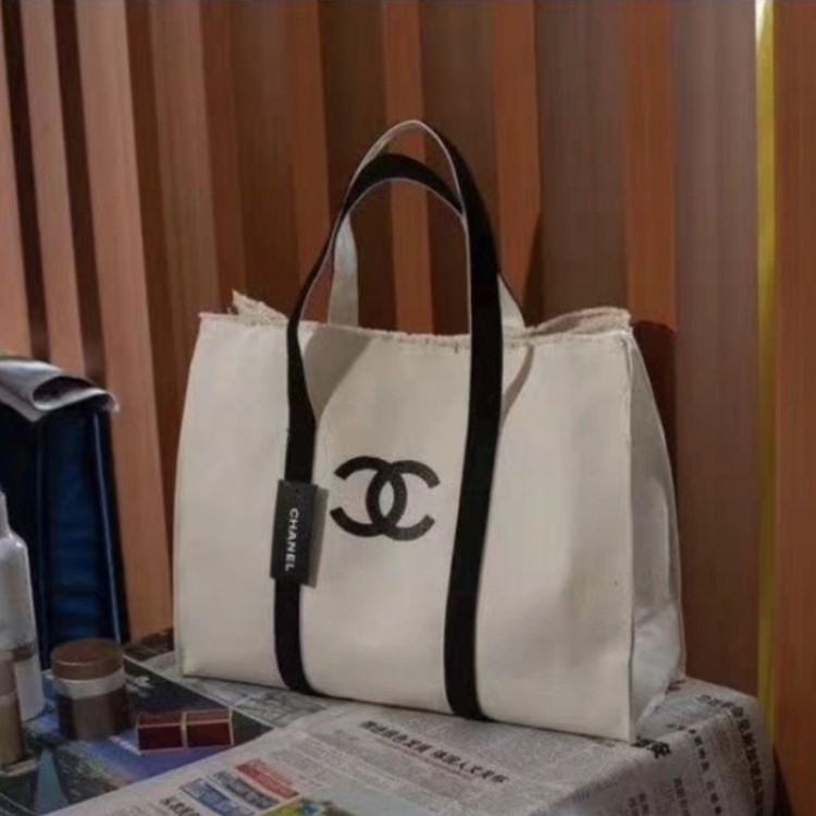 ブランドシャネルトートバッグ レディース Chanel キャンバス ハンドバッグ 肩掛けバッグ 大きめ かわいい 大容量 手提げ 帆布 バッグ おしゃれ 軽い ビッグトートバッグ 