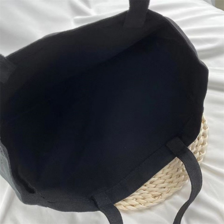 シャネル CHANEL キャンバス トートバッグ ブランド ブラック 手提げバッグ ショッピングバッグ ロゴプリント 大容量 通勤 通学