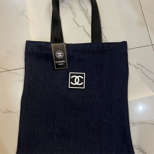 シャネルブランドデニムトートバッグ キャンバス生地 CHANEL 大容量ショッピングバッグ キャンバスバッグ レディース メンズ 肩掛け 手提げ 通勤 通学 耐久性 おしゃれ