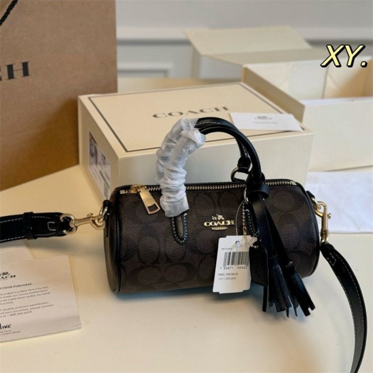 コーチボストンバッグ ブランドCoach 女性用ハンドバッグ ソフトPUレザーショルダーバッグ ファッション 大容量 肩掛けバッグ おしゃれ 2wayバッグ