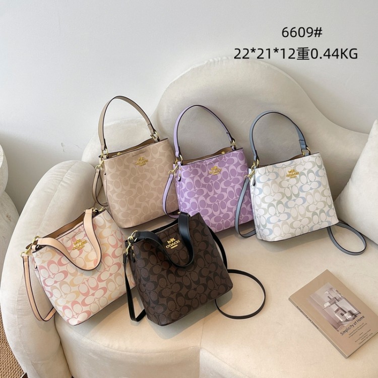コーチCoach バケツバッグ レディース ブランドワンショルダーバッグ 大きめ 2way バケツ型 ハンドバッグ ショルダーバッグ 斜めがけ PUレザー 大容量 軽量 大人 通勤 多機能バッグ 丈夫 カジュアル レディースバッグ