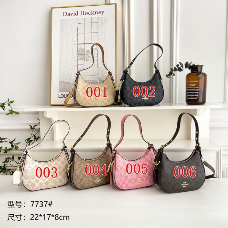 ブランドコーチ Coach ショルダーバッグ レディースバック 三日月バッグ PUレザー 小型 小さめ ボディバッグ 撥水 通学 通勤バック レディースカバン 斜めがけ 