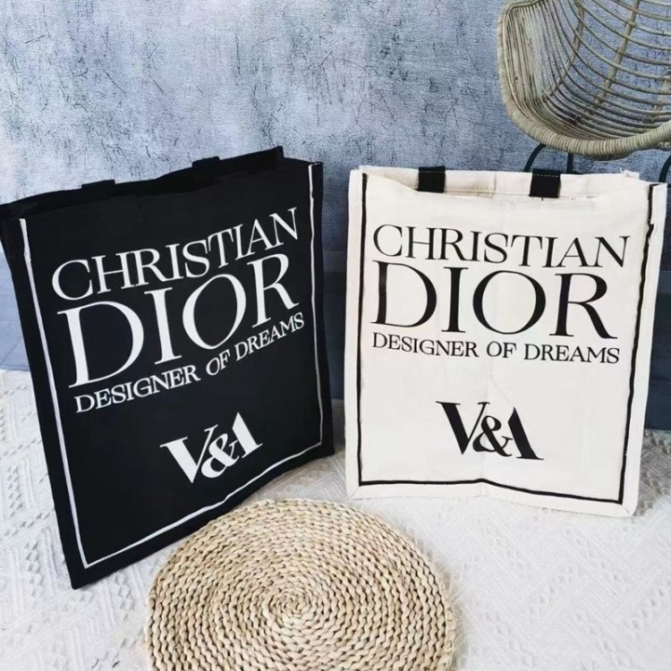 ブランドDior ディオール V&A コラボ キャンバストートバッグ 肩掛けバッグ ショルダーバッグ ショッピンバッグ 丈夫 おしゃれ 流行り 大容量