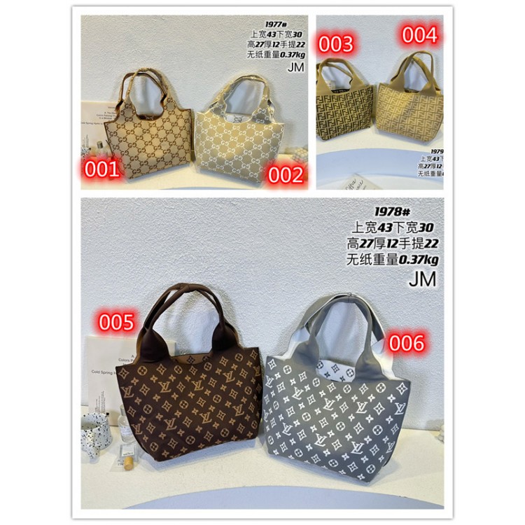 ブランドLVルイヴィトン Fendi グッチハンドバッグ ニット手持ちバッグ 大容量 ファション 人気 モノグラム柄 軽量 おしゃれ