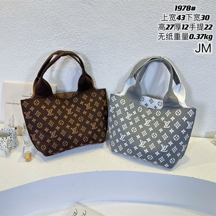 ブランドLVルイヴィトン Fendi グッチハンドバッグ ニット手持ちバッグ 大容量 ファション 人気 モノグラム柄 軽量 おしゃれ