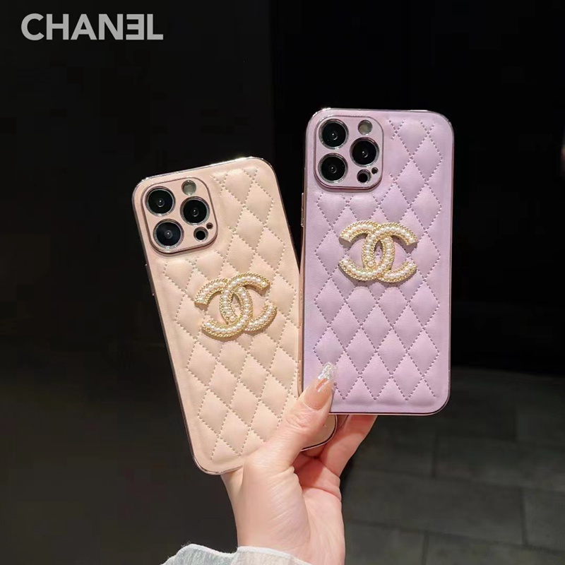 シャネルiphone14Pro Maxレザーケース