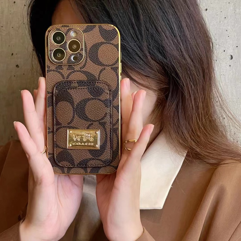 カード収納 Coach/コーチ iphone14plus携帯ケース