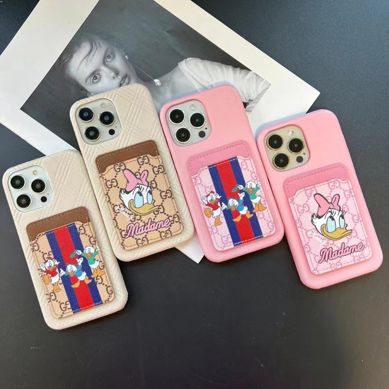 Gucci グッチ ディズニー iphone15/14/13Proブランドスマホケース男女兼用携帯