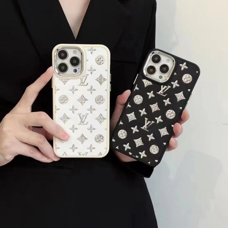 ルイヴィトンiPhone14proレザーケースブランド