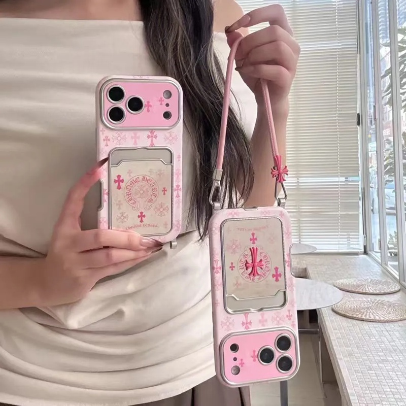  Chrome Heartsアイフォン17pro /16/15プロ/14/13カバー