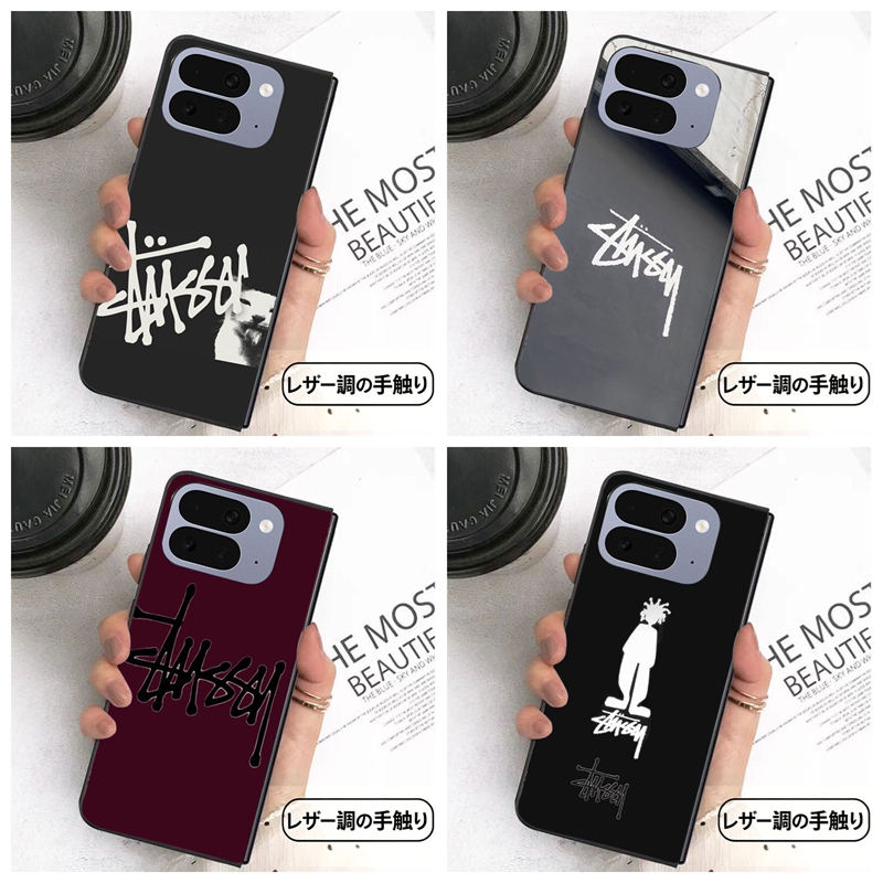 ステューシーgalaxy z flip8 7 6 5 4 3 z fold5 6 7 8ハイブランドケース