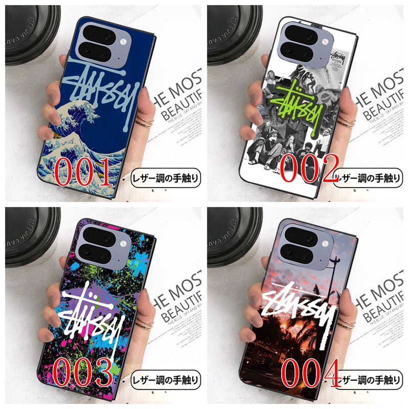Stussy ギャラクシー z flip fold 8 7 6 5 4 3スマホケース
