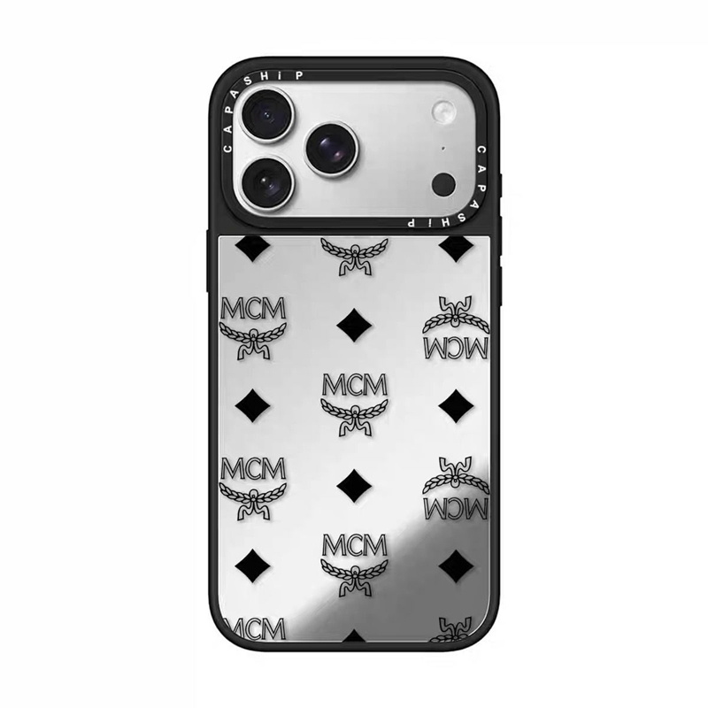 ブランドエムシーエムiphone16/15/17Proメンズケース