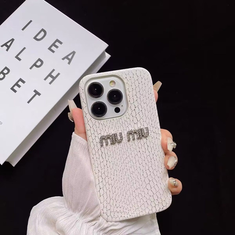 ミュウミュウiphone16/15 17Pro Max/14plusカバー