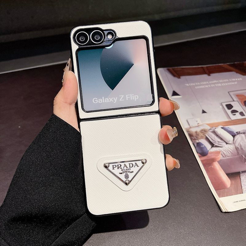 プラダgalaxy z flip7 6 5/z flip4/z flip3折りたたみケース