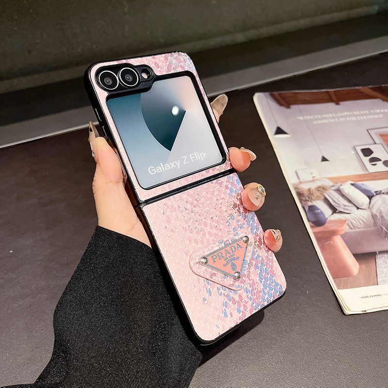 Pradaギャラクシーz fold 7 6 5 4 3ブランド携帯ケース