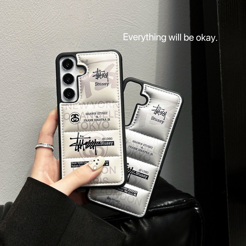 Stussyギャラクシーs25+/s23ultra/s26 plus s24カバー