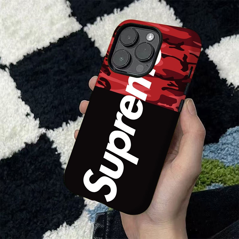 シュプリームiphone 15 16 17pro max携帯カバー