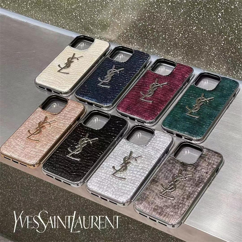 YSLアイフォン16/15プロ/14/13カバー